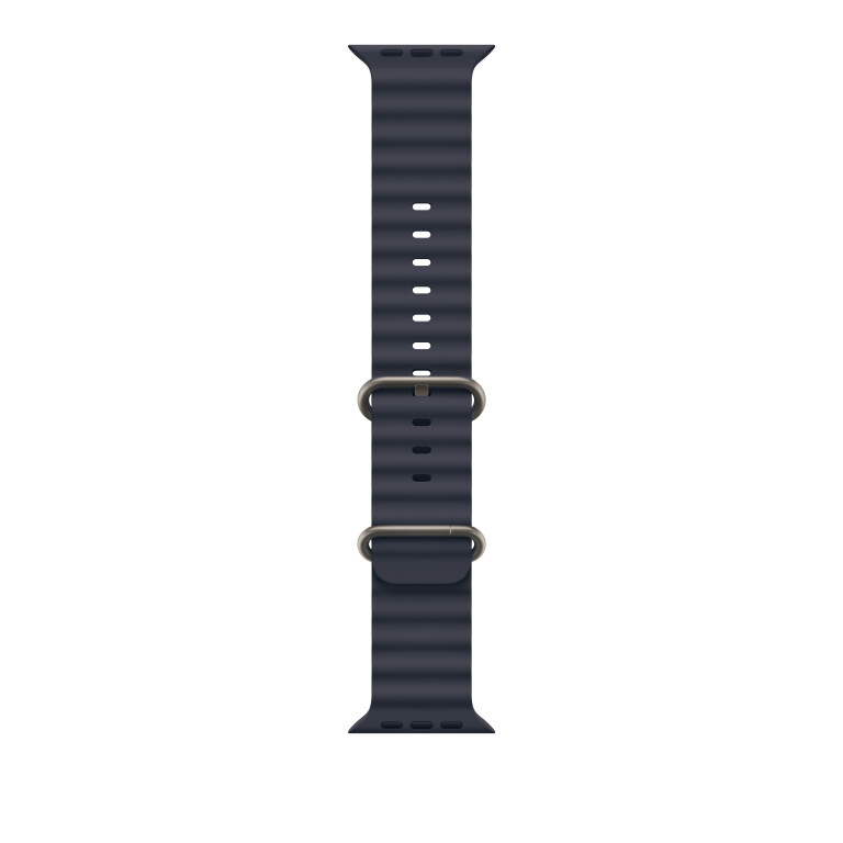 Thumbnail-49mm Navy Ocean Band – Natural Titanium Finish