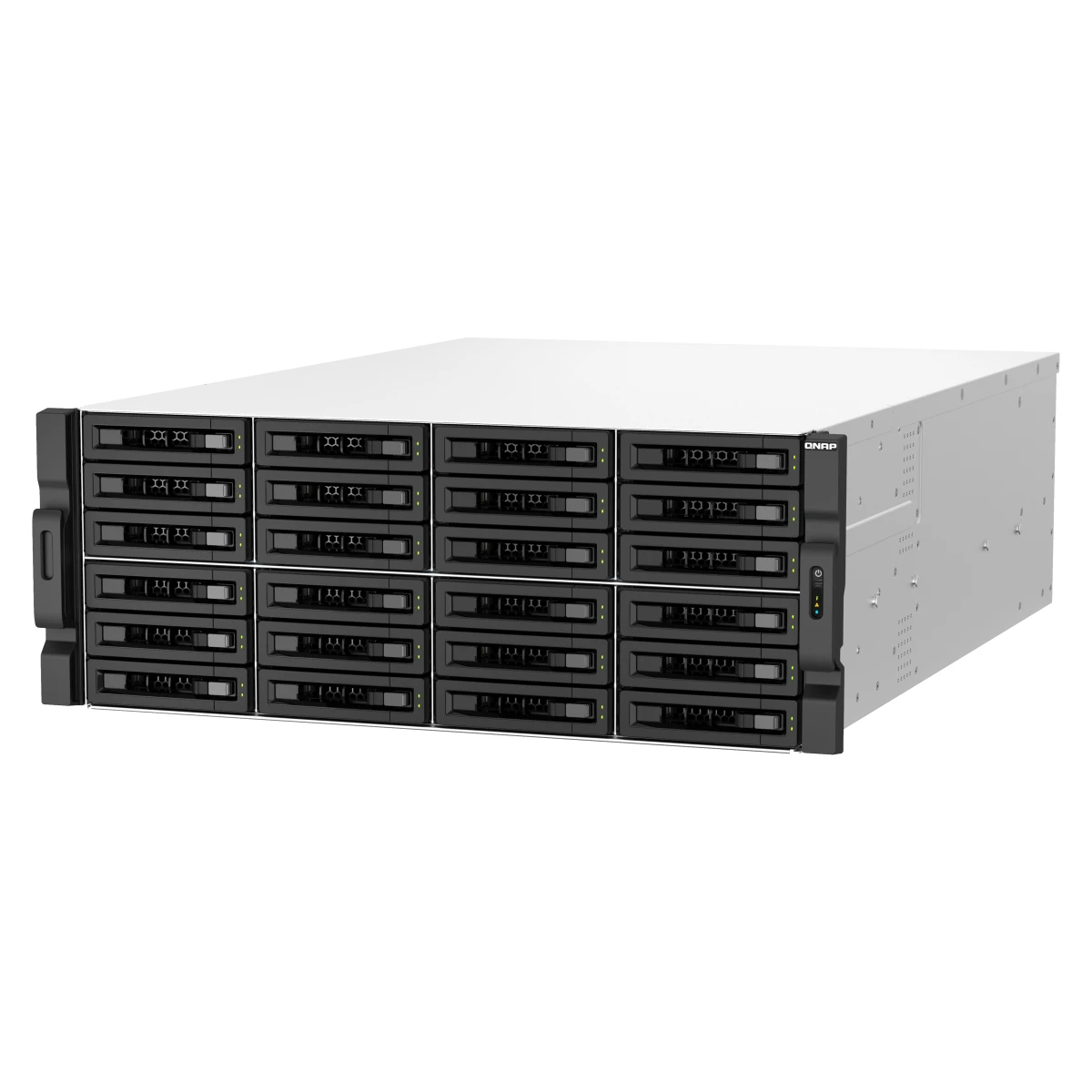 QNAP TS-H3087XU-RP NAS Rack (4U) Intel Xeon E E-2378 64 GB DDR4 QuTS hero Preto, Branco