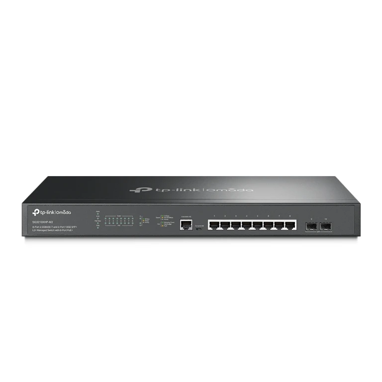 TP-Link Omada SG3210XHP-M2 switch de rede Gerido L2+ 2.5G Ethernet (100/1000/2500) Power over Ethernet (PoE) 1U Preto