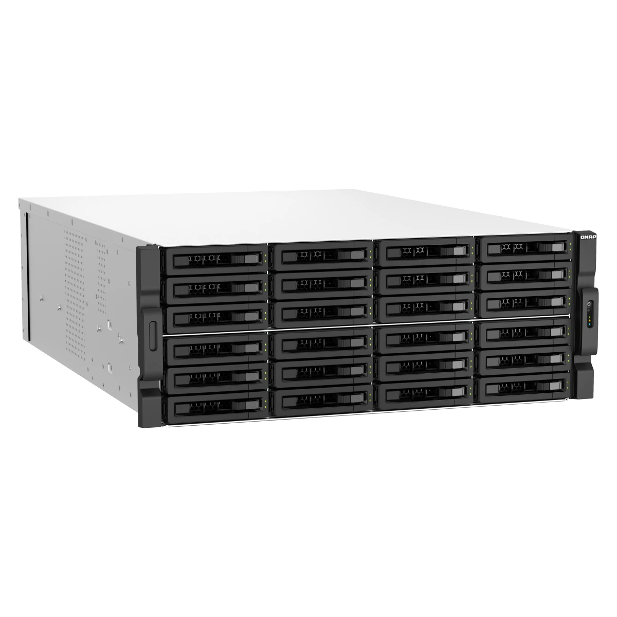 QNAP TS-H3087XU-RP NAS Rack (4U) Intel Xeon E E-2378 64 GB DDR4 QuTS hero Preto, Branco