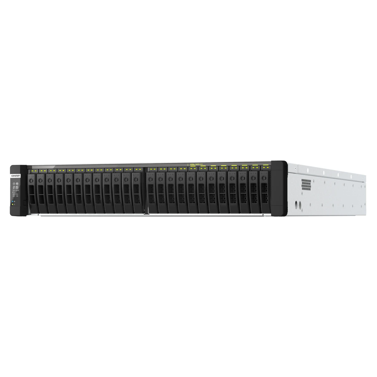 QNAP TDS-h2489FU Servidor de armazenamento Rack (2U) Intel Xeon Silver 4309Y 64 GB DDR4 0 TB QuTS hero Preto, Prateado