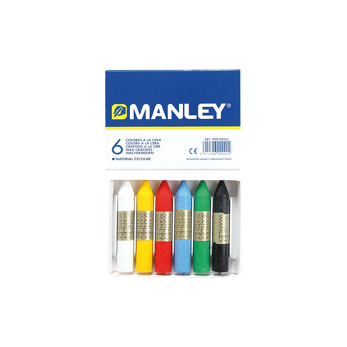 Lapis cera manley 6 cores