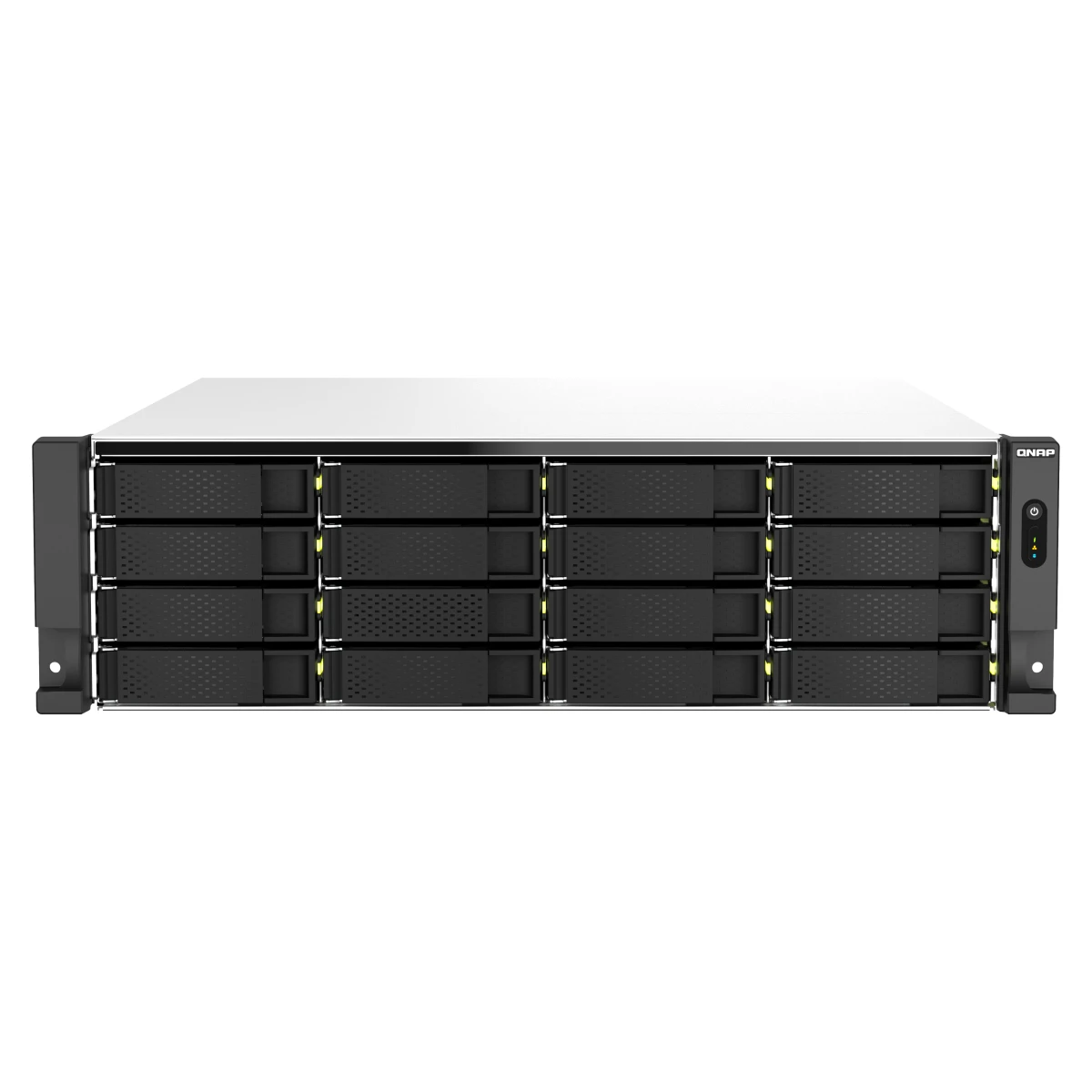 QNAP TS-H2287XU-RP NAS Rack (3U) Intel Xeon E E-2378 64 GB DDR4 QuTS hero Preto, Branco