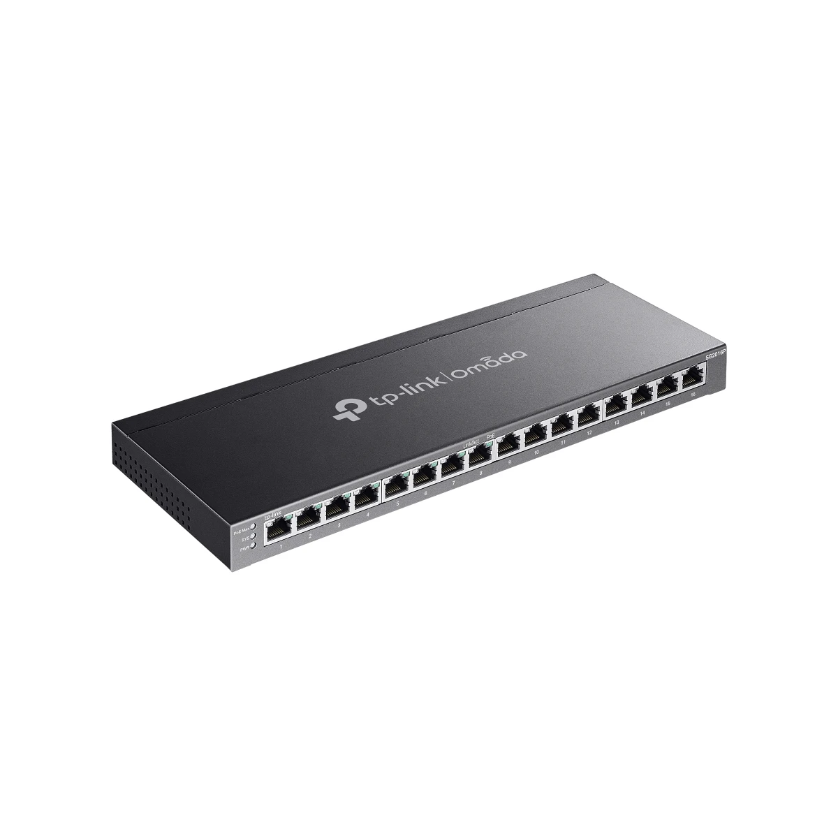 TP-Link Omada SG2016P switch de rede Gerido L2/L2+ Gigabit Ethernet (10/100/1000) Power over Ethernet (PoE) Preto