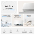 TP-Link DECO BE25(2-PACK) sistema de Wi-Fi Mesh Dual-band (2,4 GHz / 5 GHz) Wi-Fi 7 (802.11be) Branco Interno