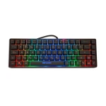 Deep Gaming mini TM065 teclado Jogos USB QWERTY Espanhol Preto