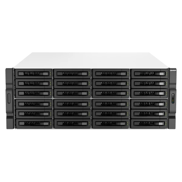 QNAP TS-H3087XU-RP NAS Rack (4U) Intel Xeon E E-2378 64 GB DDR4 QuTS hero Preto, Branco