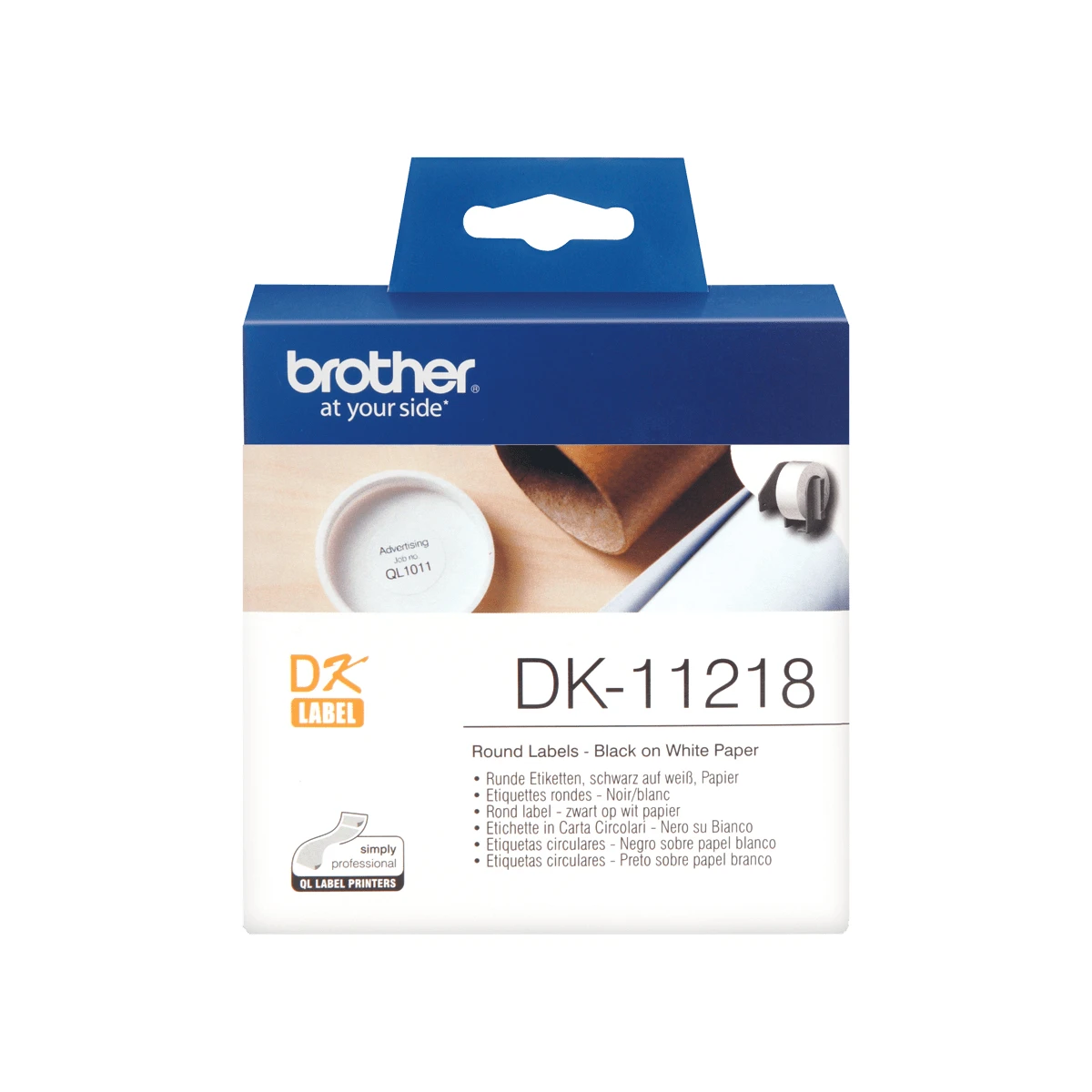 Brother DK-11218 etiqueta para impressão Branco