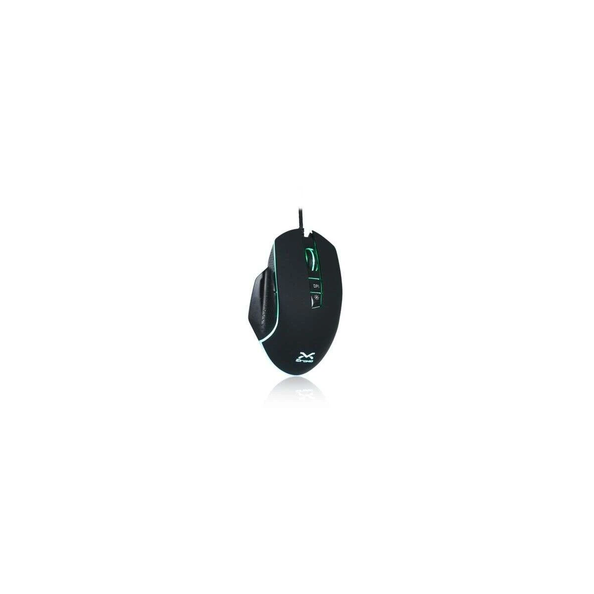 3GO Droxio Itaca USB Gaming Mouse 7200dpi - 5 botões - Iluminação RGB - Uso para destros - Cabo trançado de 1,50m - Cor preta