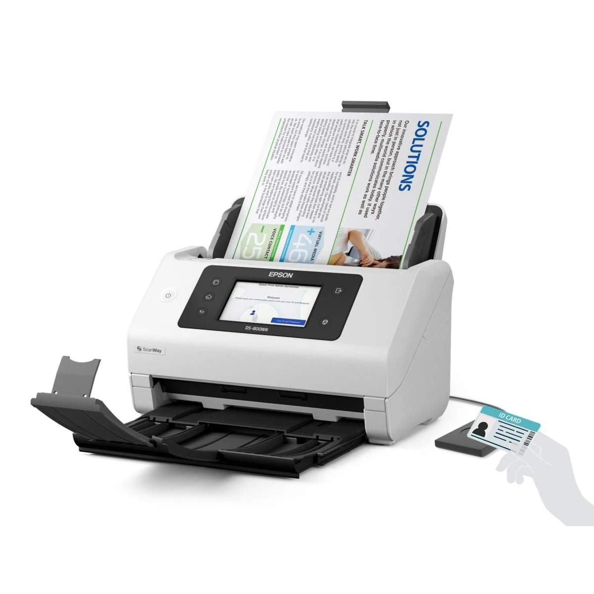 Epson WorkForce DS-800WN Scanner com alimentação por folhas 600 x 600 DPI A4 Branco