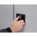 Armario metalico rocada dois portas inclui quatro prateleira 90x198x45 cm acabamento ac00 cinza/cinza