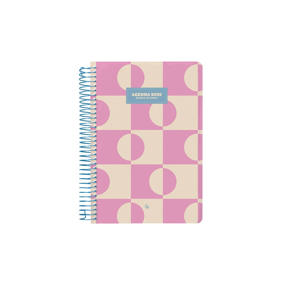 Agenda espiral liderpapel classic a4 2025 dia pagina cor rosa papel 70 gr