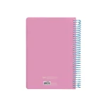 Agenda espiral liderpapel classic a4 2025 dia pagina cor rosa papel 70 gr