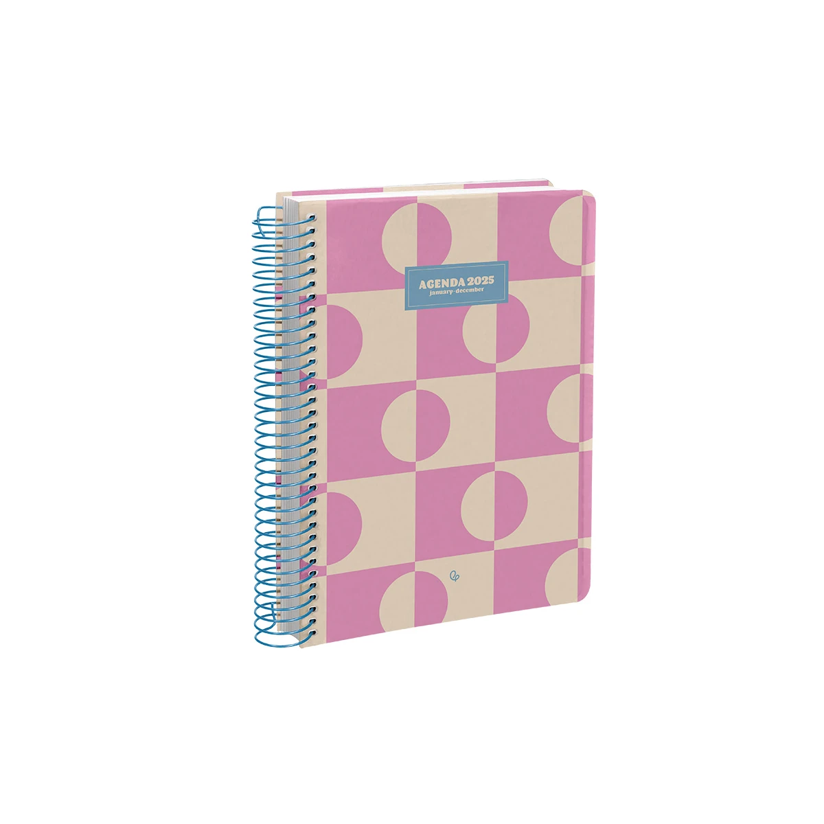 Agenda espiral liderpapel classic a4 2025 dia pagina cor rosa papel 70 gr