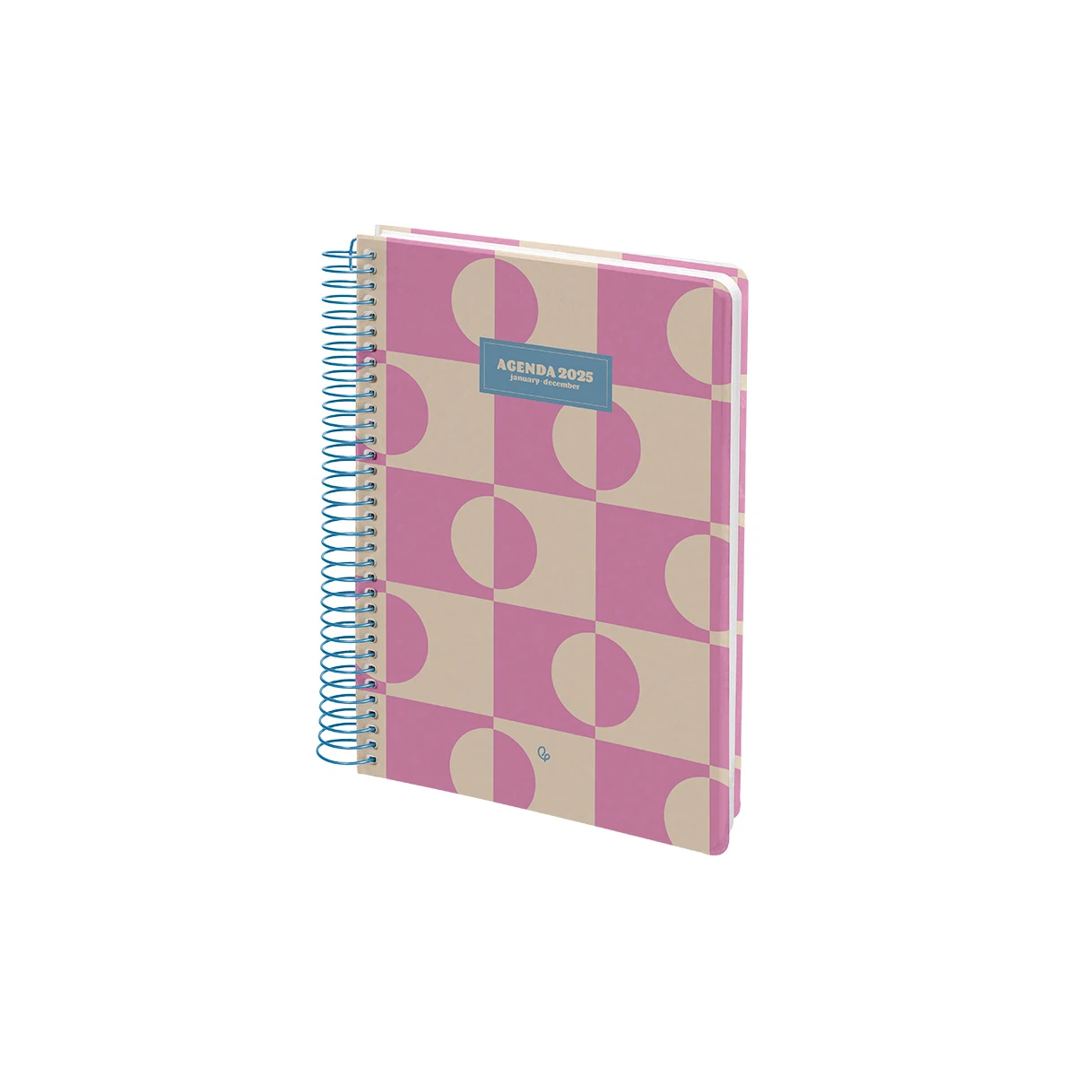 Agenda espiral liderpapel classic a4 2025 dia pagina cor rosa papel 70 gr