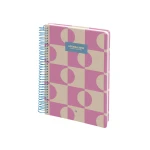 Agenda espiral liderpapel classic a4 2025 dia pagina cor rosa papel 70 gr