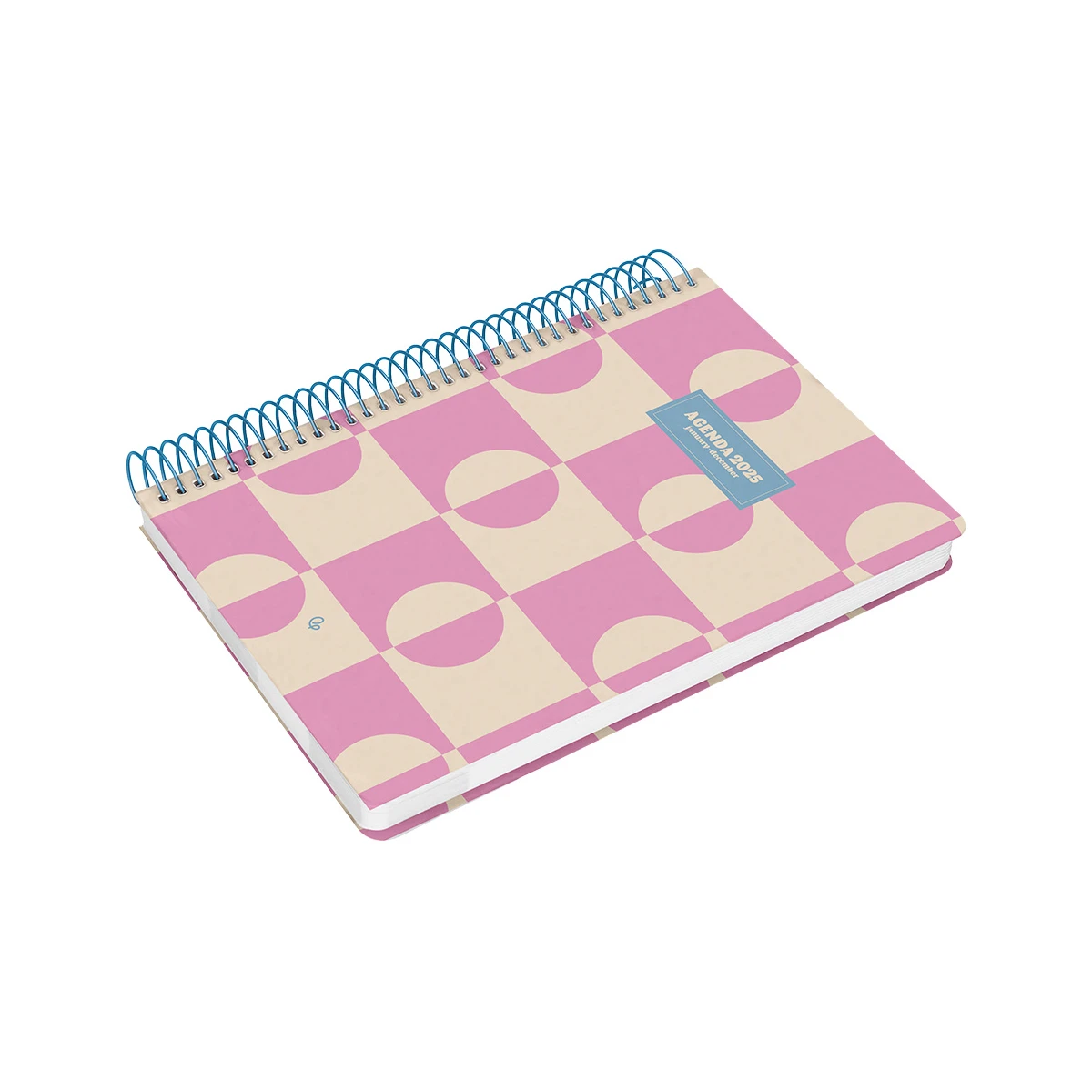 Agenda espiral liderpapel classic a4 2025 dia pagina cor rosa papel 70 gr