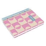 Agenda espiral liderpapel classic a4 2025 dia pagina cor rosa papel 70 gr