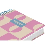 Agenda espiral liderpapel classic a4 2025 dia pagina cor rosa papel 70 gr