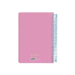 Agenda espiral liderpapel classic a6 2025 semana vista cor rosa papel 70 gr