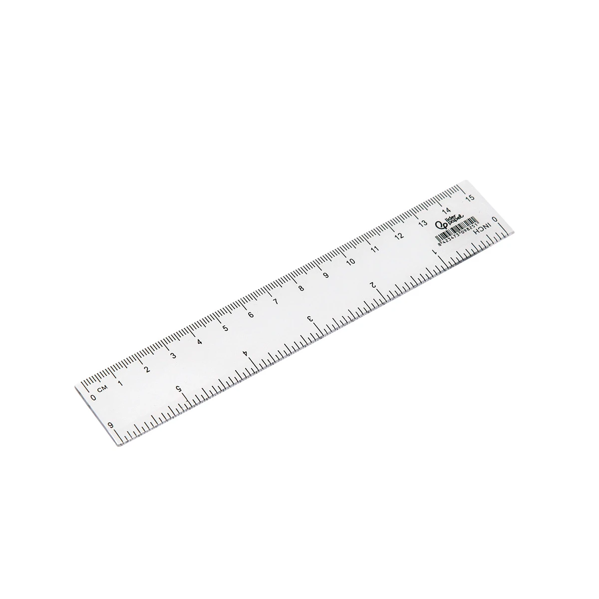 Regua liderpapel plastico cristal 15 cm - 20 unidades