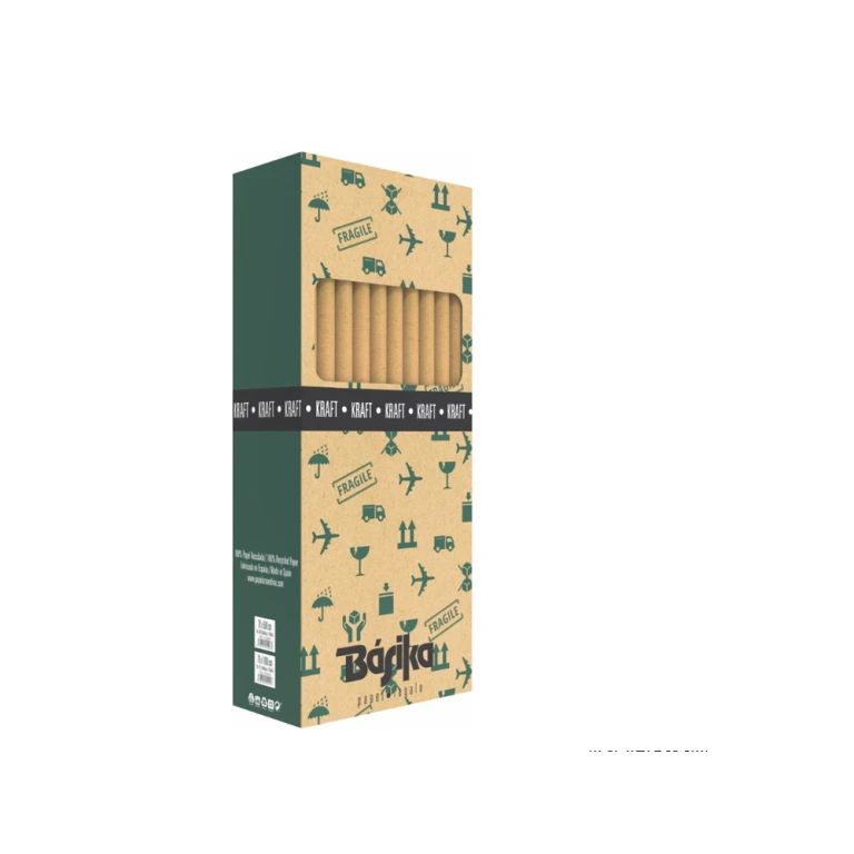 Papel fantasia basika kraft liso rolo largura 70 cm comprimento 2 mt gramagem 50 gr - 50 unidades