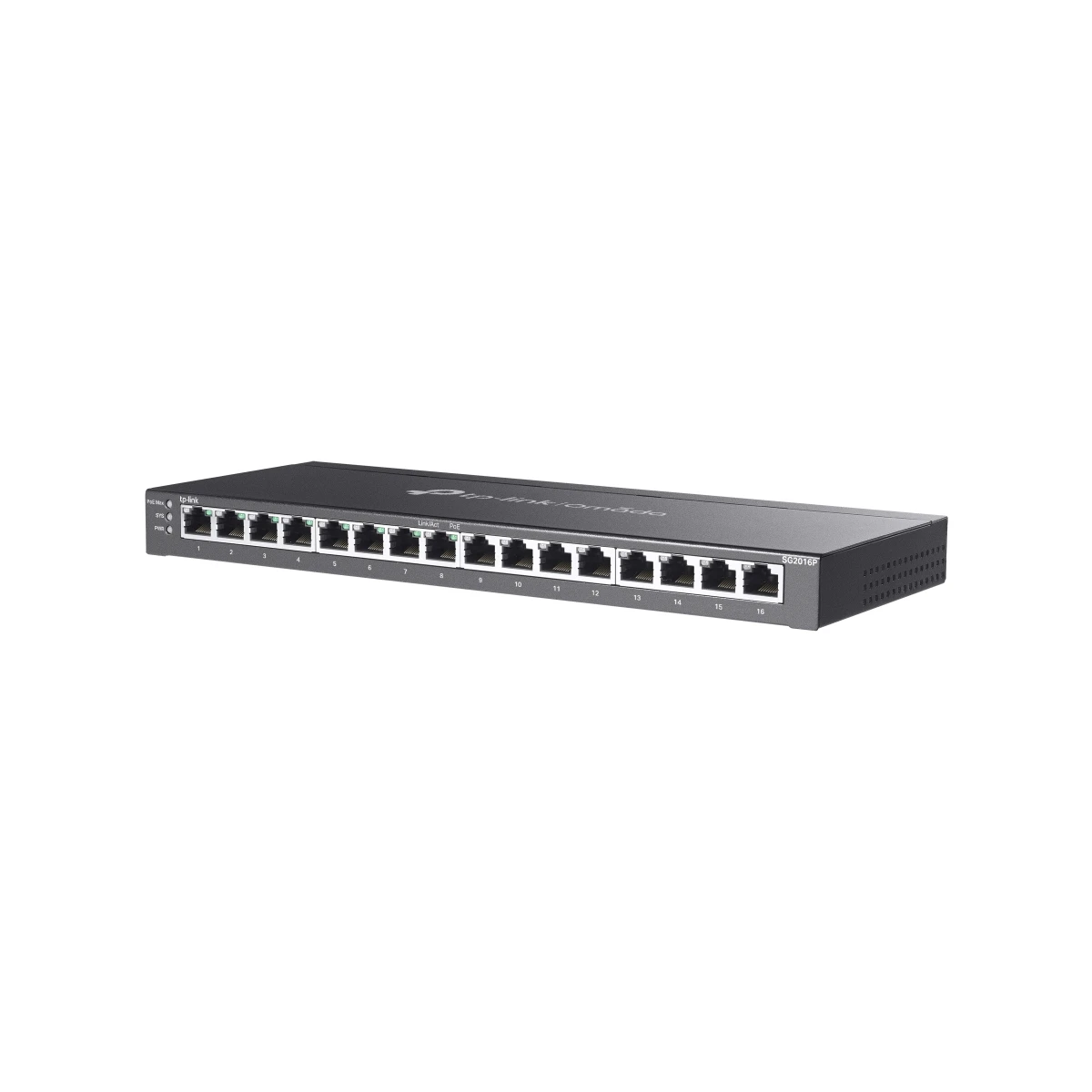 TP-Link Omada SG2016P switch de rede Gerido L2/L2+ Gigabit Ethernet (10/100/1000) Power over Ethernet (PoE) Preto