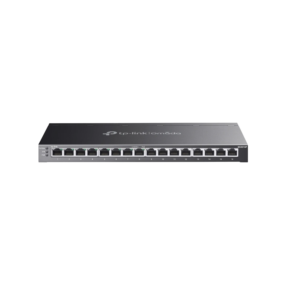 TP-Link Omada SG2016P switch de rede Gerido L2/L2+ Gigabit Ethernet (10/100/1000) Power over Ethernet (PoE) Preto