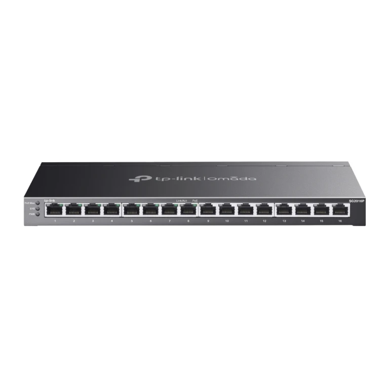 TP-Link Omada SG2016P switch de rede Gerido L2/L2+ Gigabit Ethernet (10/100/1000) Power over Ethernet (PoE) Preto