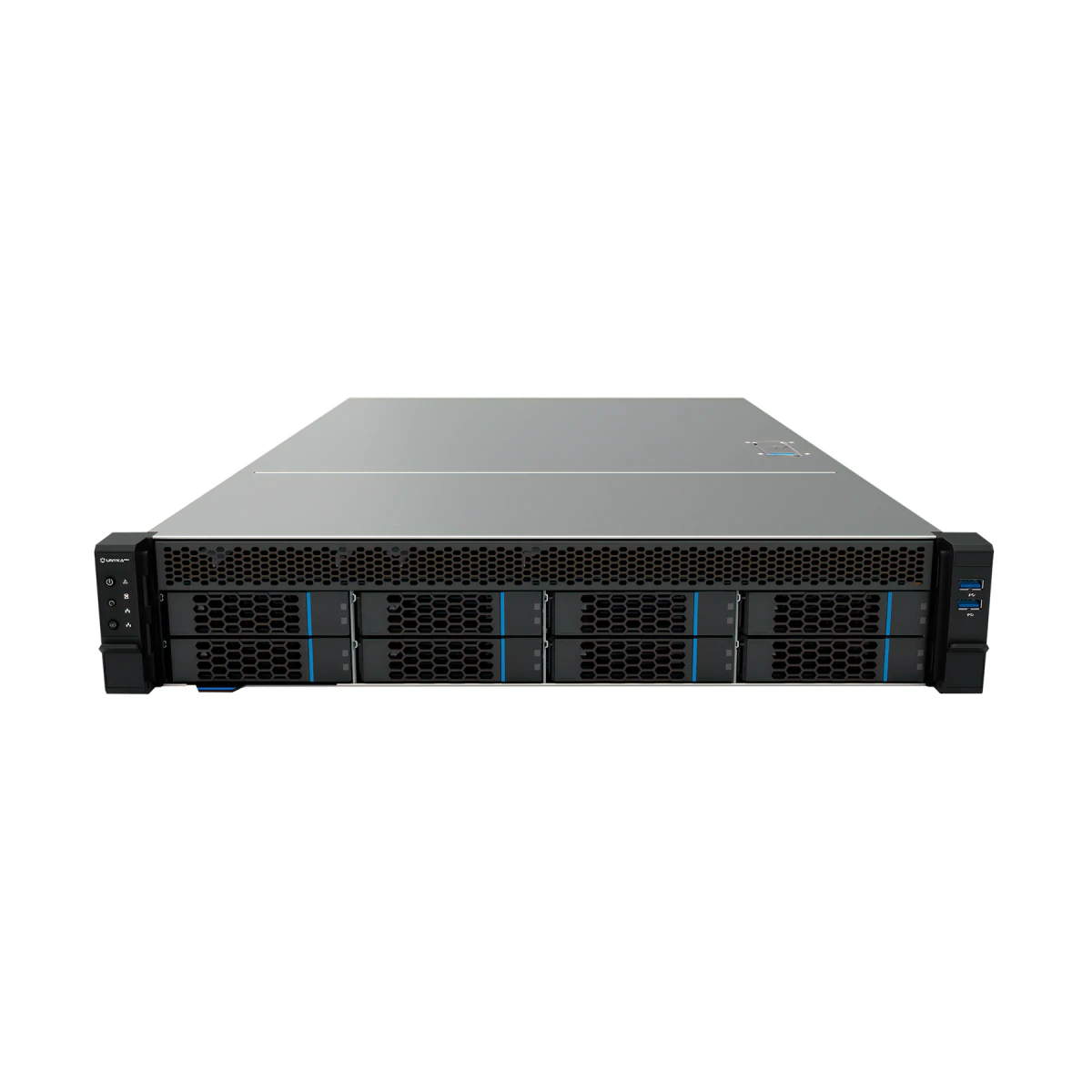 UNYKAch Hot Swap 2U HSW4208 G3 Rack Preto, Prateado