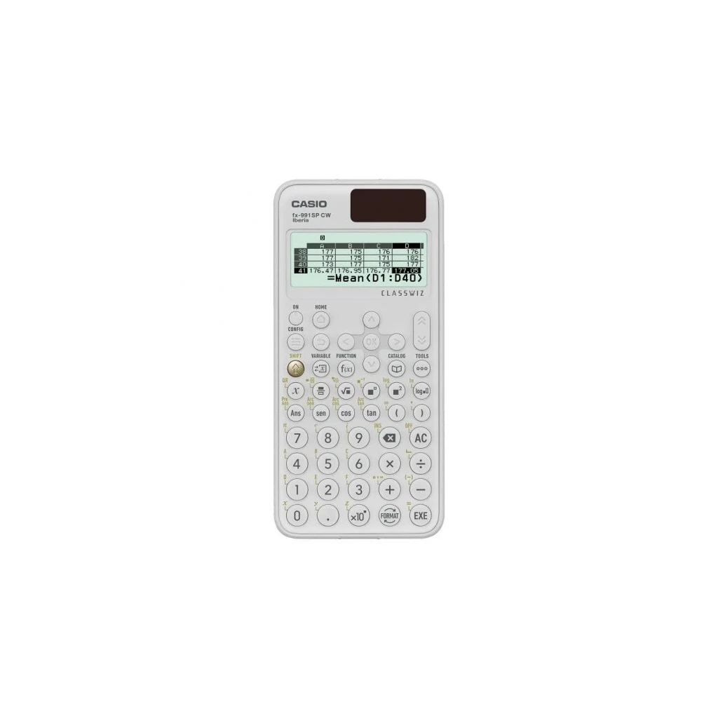 Casio Iberia Classwiz FX-991 SP Calculadora Científica Tela LCD 12 Dígitos - Mais de 560 Funções - Capa Protetora - Cor Branca