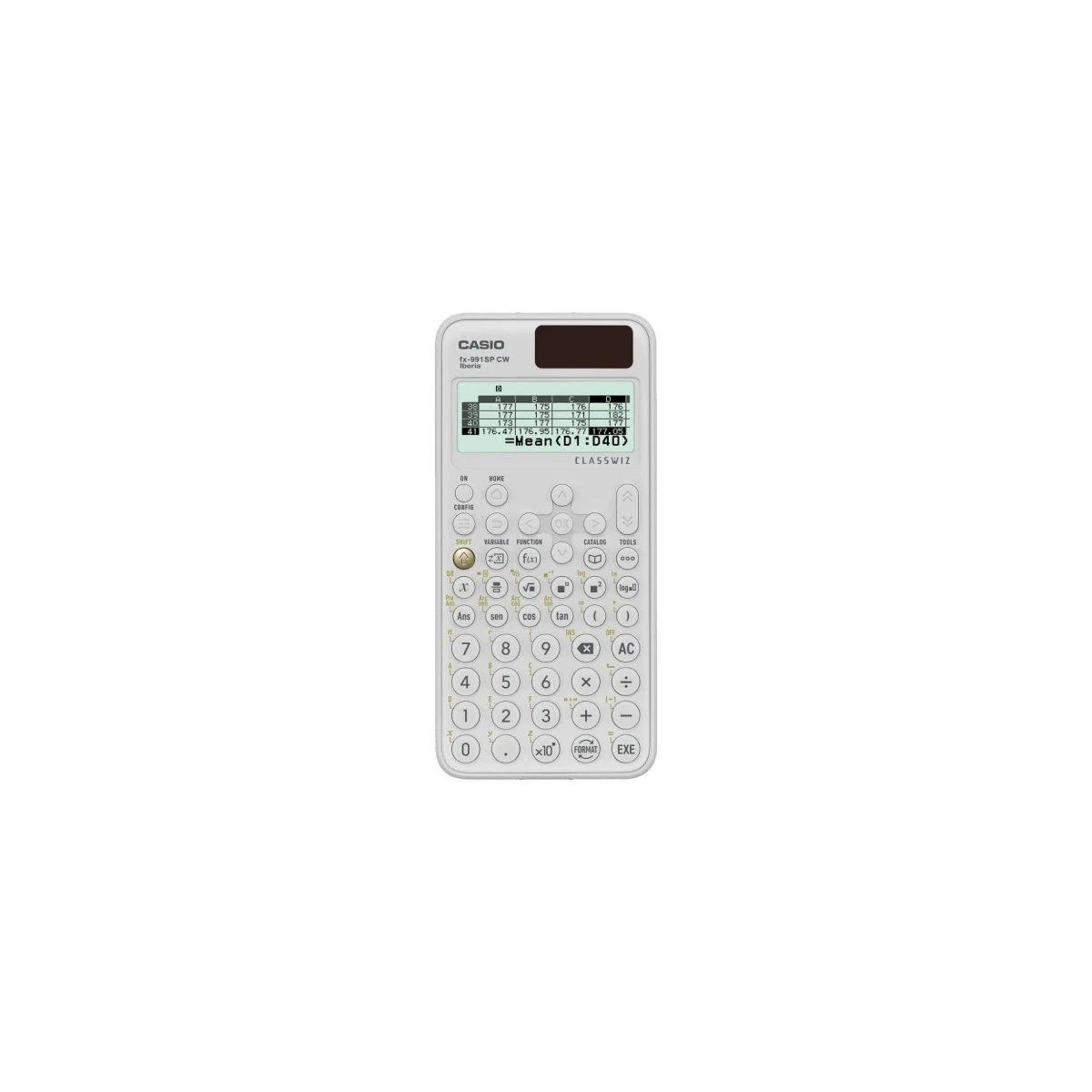 Casio Iberia Classwiz FX-991 SP Calculadora Científica Tela LCD 12 Dígitos - Mais de 560 Funções - Capa Protetora - Cor Branca