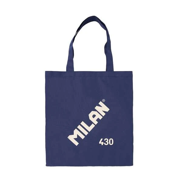 Saco com asas milan tote bag serie 1918 cor azul marinho 380x410 mm