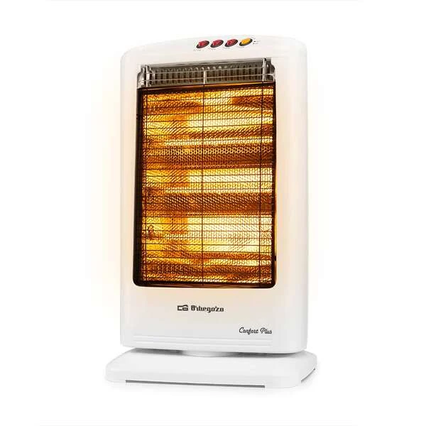 Orbegozo BP 0303 B Fogão Halógeno Home Comfort - Potência Ajustável - Sistema Anti-Tombamento - Fácil Transporte - Sem Emissões de Gás - Design Moderno