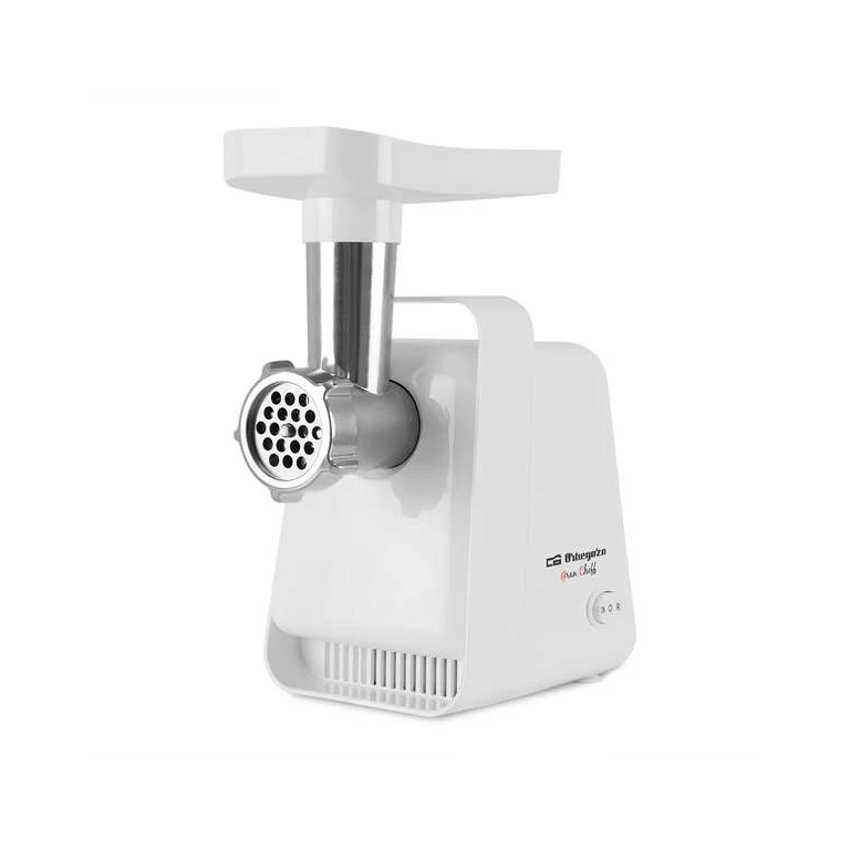 Moedor de carne eficiente Orbegozo MP 2000 - Motor potente de 600 W - Fácil de limpar e desmontar - Inclui acessórios para salsichas e quibe - Botão Iniciar/Parar - Estável e seguro