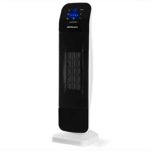 Aquecedor cerâmico de torre compacta Orbegozo CR 5029 - Potente e seguro - Função oscilante - Controle remoto - 3 modos de operação - Temporizador