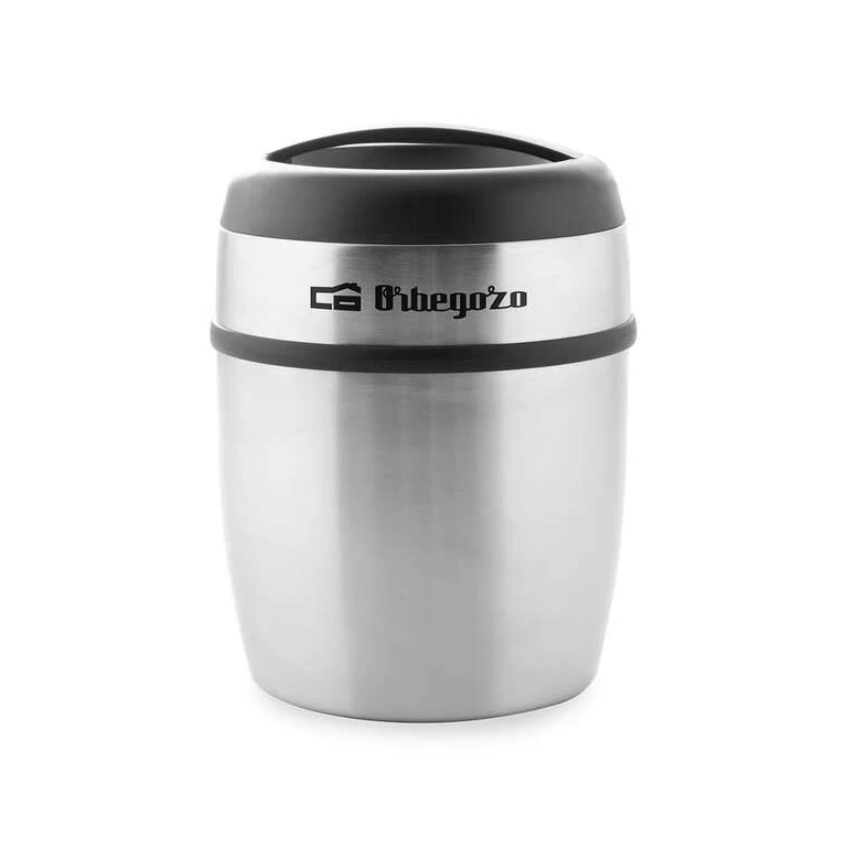 Orbegozo TRSL 1500 Termo para Alimentos - Capacidade 1500ml - Aço Inox - Antiderramamento - Mantém a Temperatura até 12 Horas - Seguro e Prático