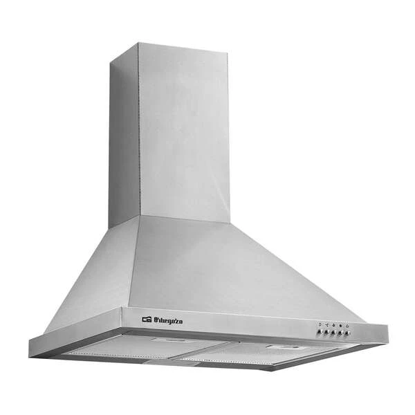 Orbegozo DS 48160 B IN Exaustor decorativo - Potente motor 190W - 3 níveis de potência - Sucção 630 M3/H - Aço inoxidável - Fácil instalação e limpeza
