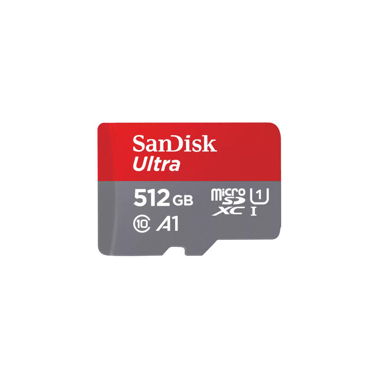 Ultra microSDXC 512GB + SD Adapter 150MB/s  A1 Class 10 UHS-I