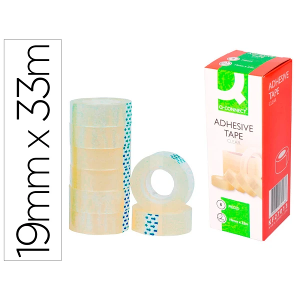 Fita adesiva q-connect 33 mt x 19 mm