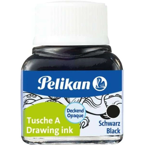 Pelikan China Ink 523 10ml N.17 - Tinta de alta qualidade - Resistente à água - Ideal para desenho e caligrafia - Cor preta