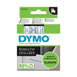 Fita dymo 1000 azul-branco. 12mm x 7mt d1