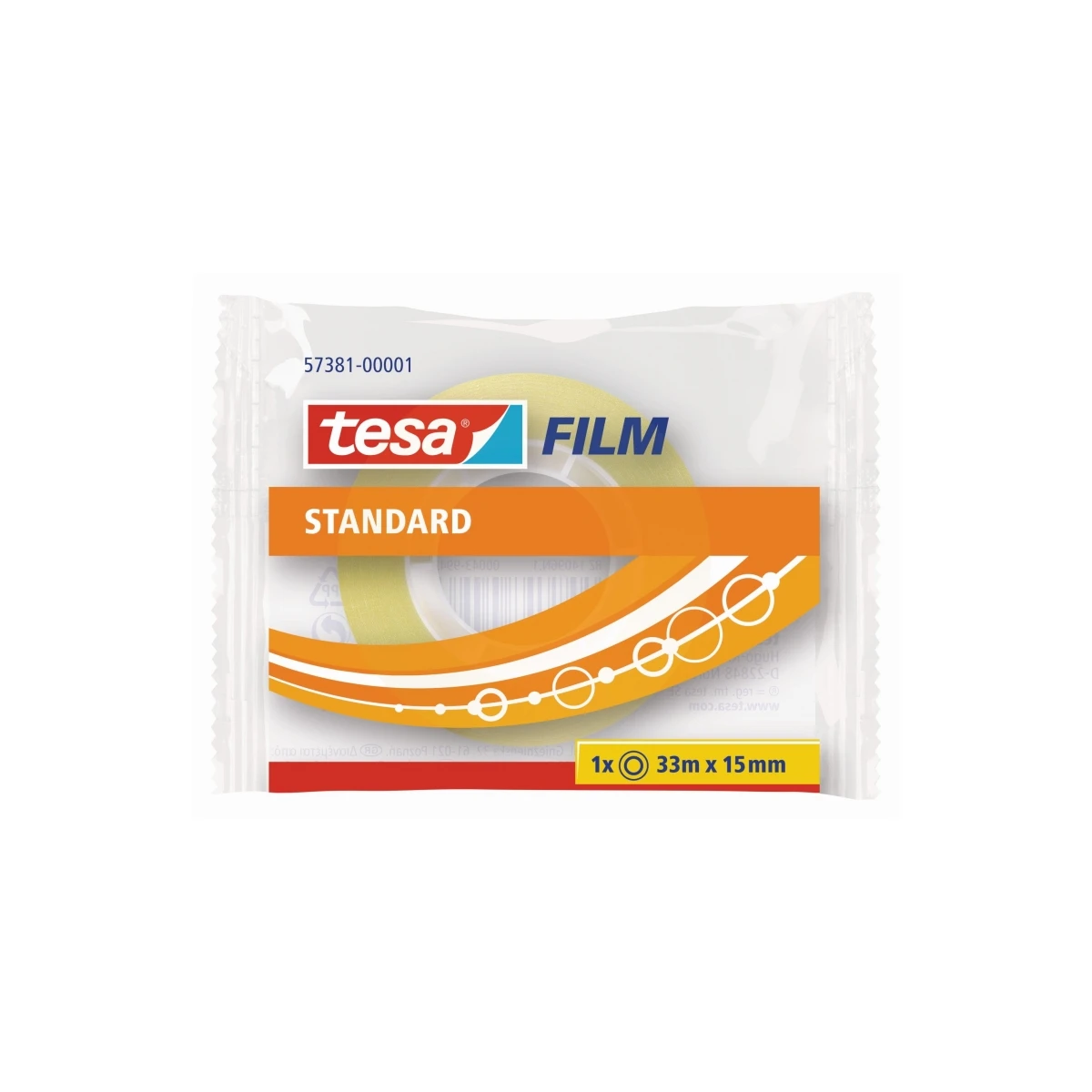 Fita adesiva tesa standar 33 mt x 15 mm