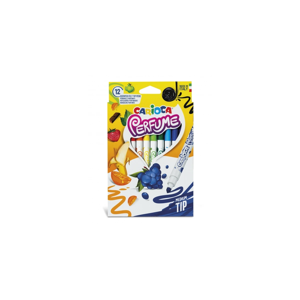 Rotulador carioca perfume xplosion caja de 12 unidades colores surtidos