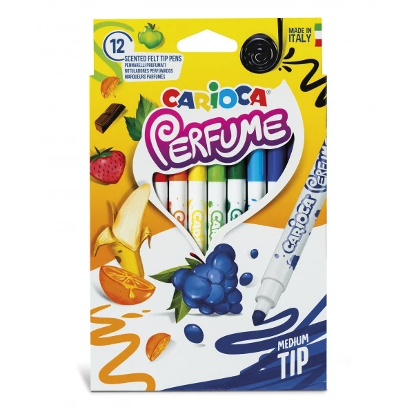 Rotulador carioca perfume xplosion caja de 12 unidades colores surtidos