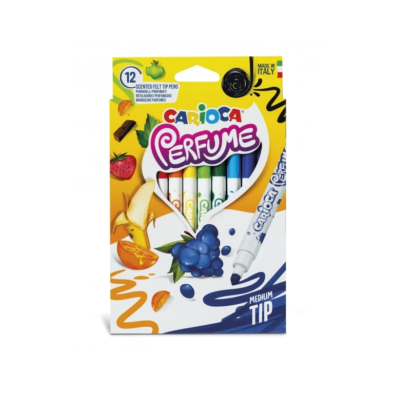 Rotulador carioca perfume xplosion caja de 12 unidades colores surtidos