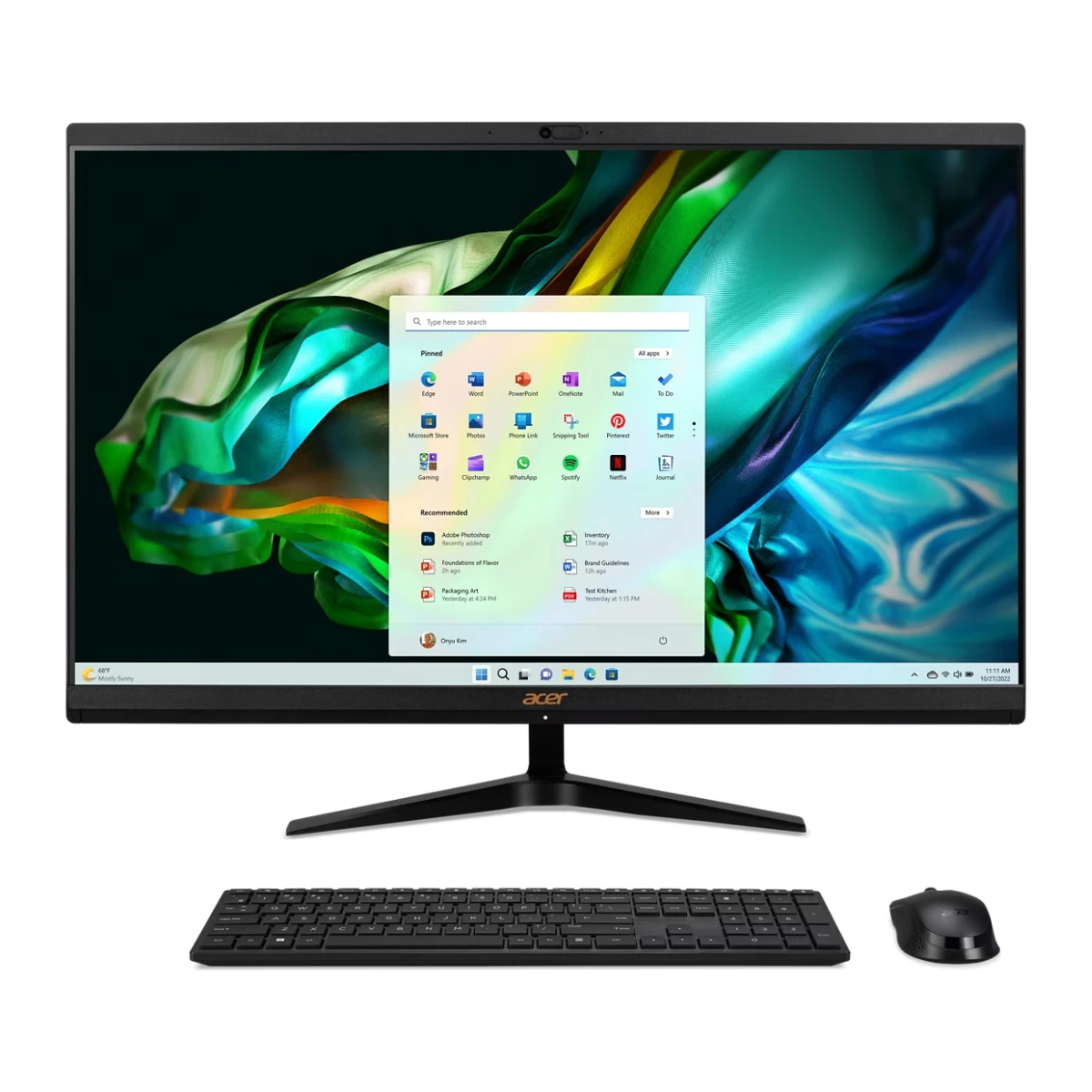 AIO ACER Desktop Consumer C27-1800 27" FHD LED IPS i5-12450H 8GB/8GB 1TB W11H