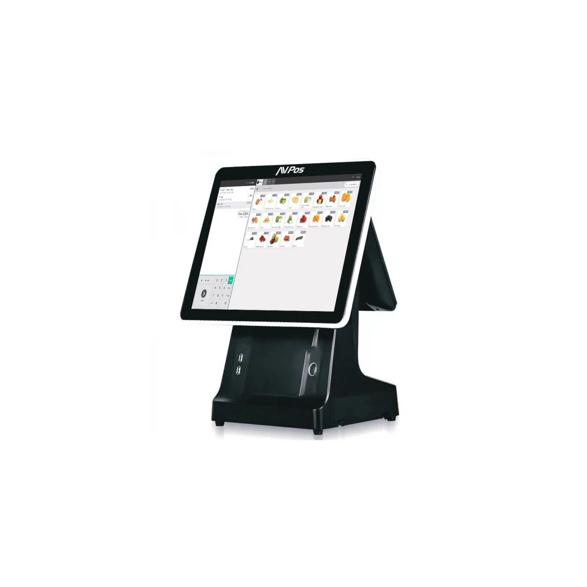 AVPos TPV K6000 15 Touch - Impressora Integrada - 2º Tela 9.7 - I5 - Memória 8gb - SSD 128gb - VGA e HDMI - Cor Preto