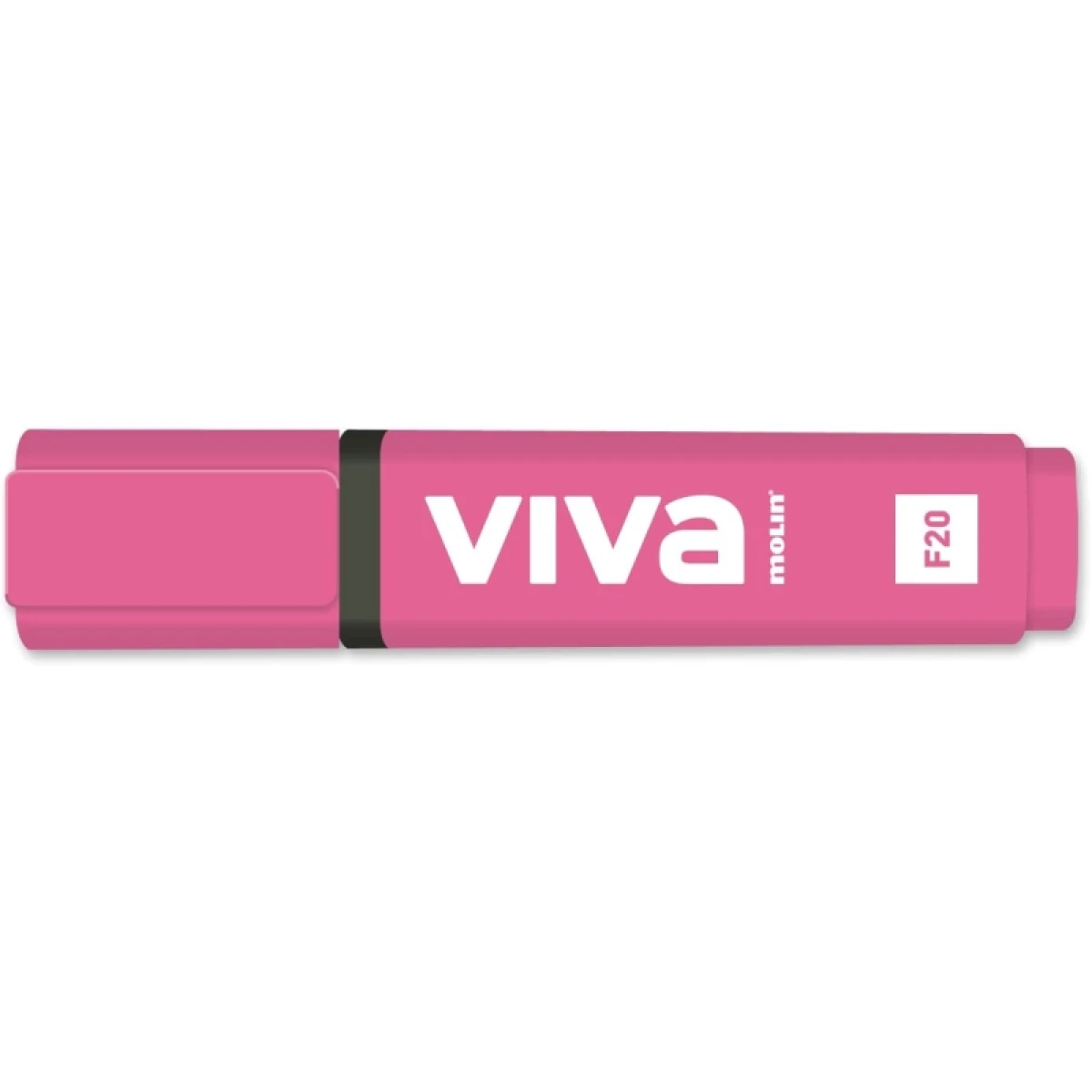 Marcador Fluorescente Molin Viva - Traço entre 1 e 5mm - Tinta à Base de Água - Cor Rosa