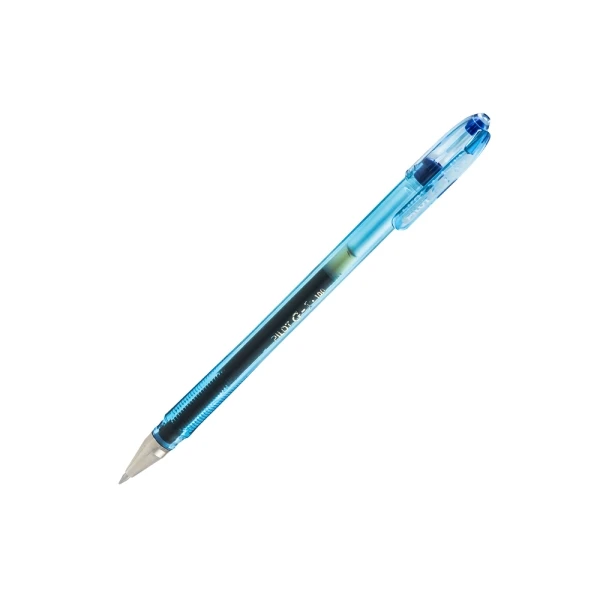 Caneta Pilot Gel G1 - Recarregável - Esferográfica 0,7mm - Traço 0,32mm - Corpo Transparente - Cor Azul